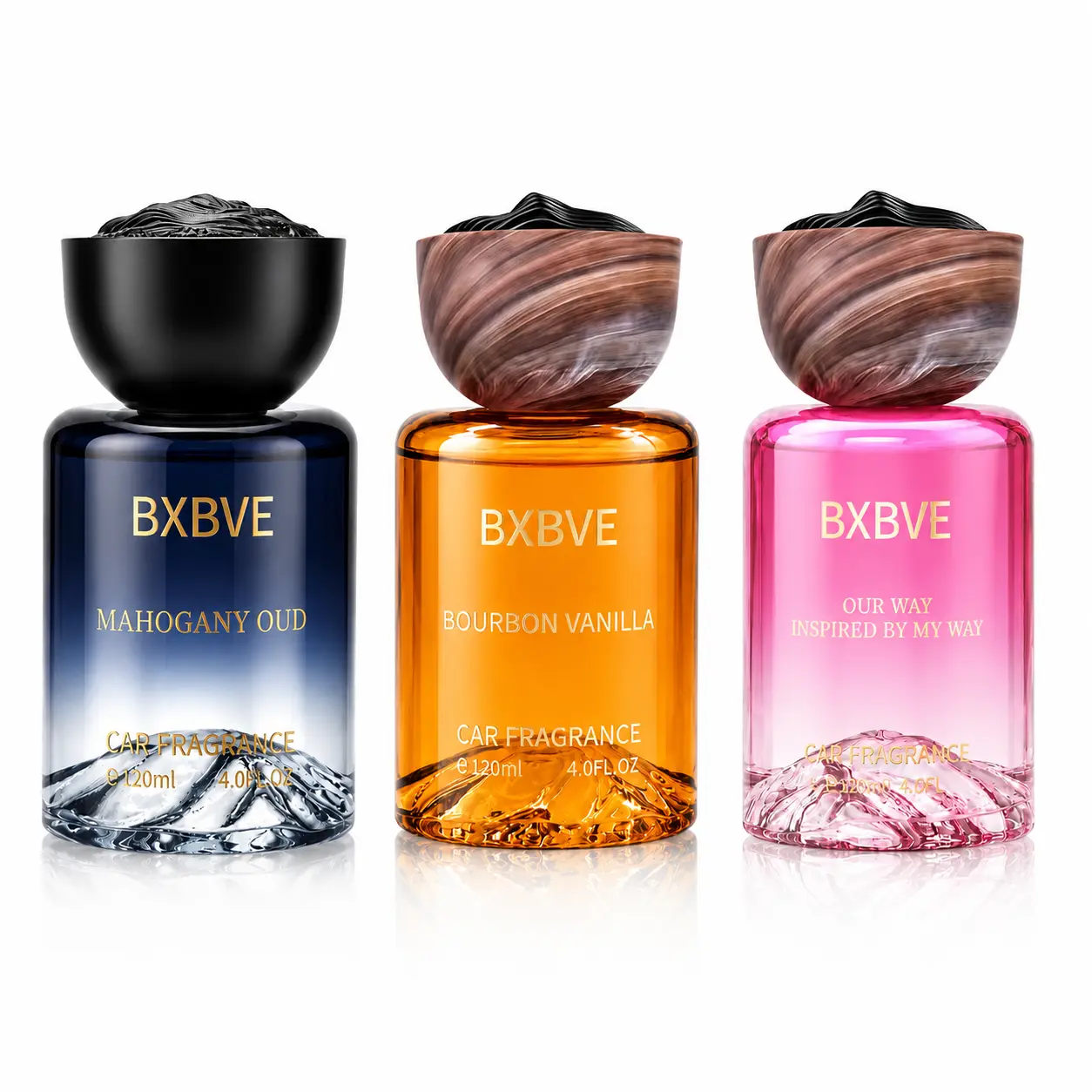 120ml (4.0 fl oz) Car Fragrance | Woody, Vanilla & Fruity Floral Scents | Long-Lasting Car Freshener | Refreshing Car Aroma, Auto Interior Fragrance Gift for Men & Women