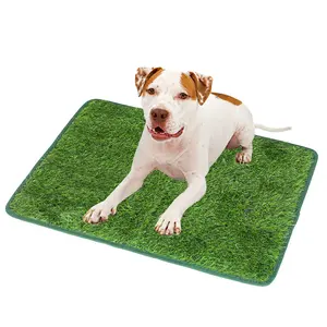 Artificial Grass Potty for Dogs - Indoor & Outdoor Pet Toilet with Training Mat for Easy Pee & Poop - Ideal Pee Pad Solution puppy  peepads