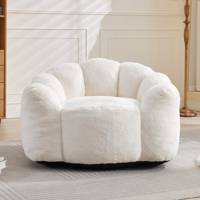 Cat's Paw Type Compression Sofa Adult Bean Bag with Pull Ring Easy Movement No Installation Needed Versatile for Living Room & Bedroom Durable Relaxation Seat