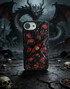 Customized 3D Phone Case Featuring Premium 3D Sulu Devil's Eye for iPhone 17 Pro/17 Air/16e/16/15/14/13/12/11 Unique Textured Feel Ideal Gift for Birthday Halloween Thanksgiving Christmas