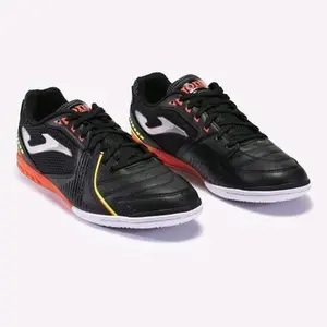 Joma DRIBLING 2301 Indoor Shoes Model 431603 Black Red for Futsal and Indoor Play Lightweight Comfort Durable Sole