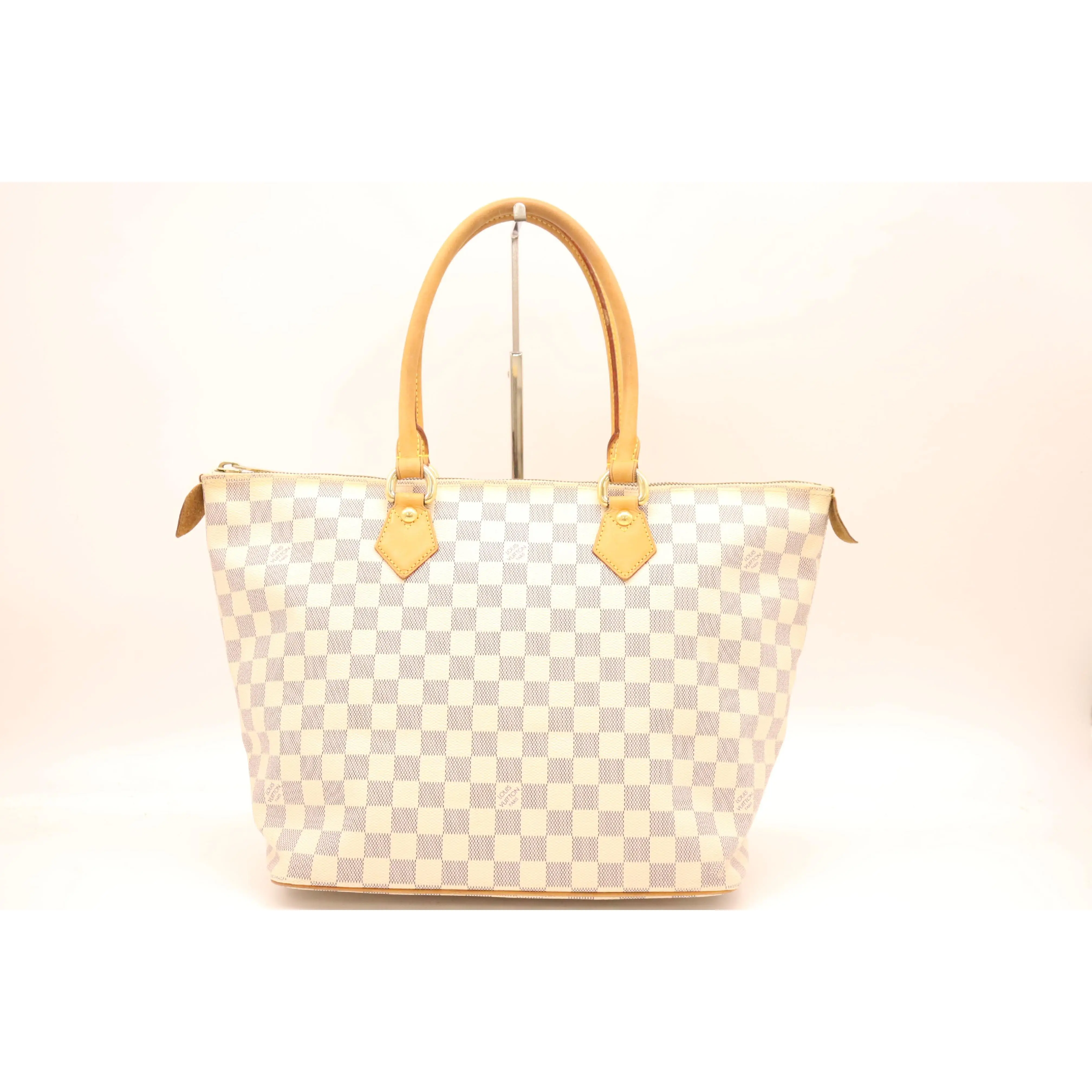 Pre-owned Louis Vuitton PVC Shoulder Bags N51185 Azur Saleya MM Tote Bag