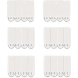64 Pcs Medium Refill White Heavy Duty Wall Adhesive Strips, Removable Double Sided Adhesive Strips for Indoor Wall Hooks