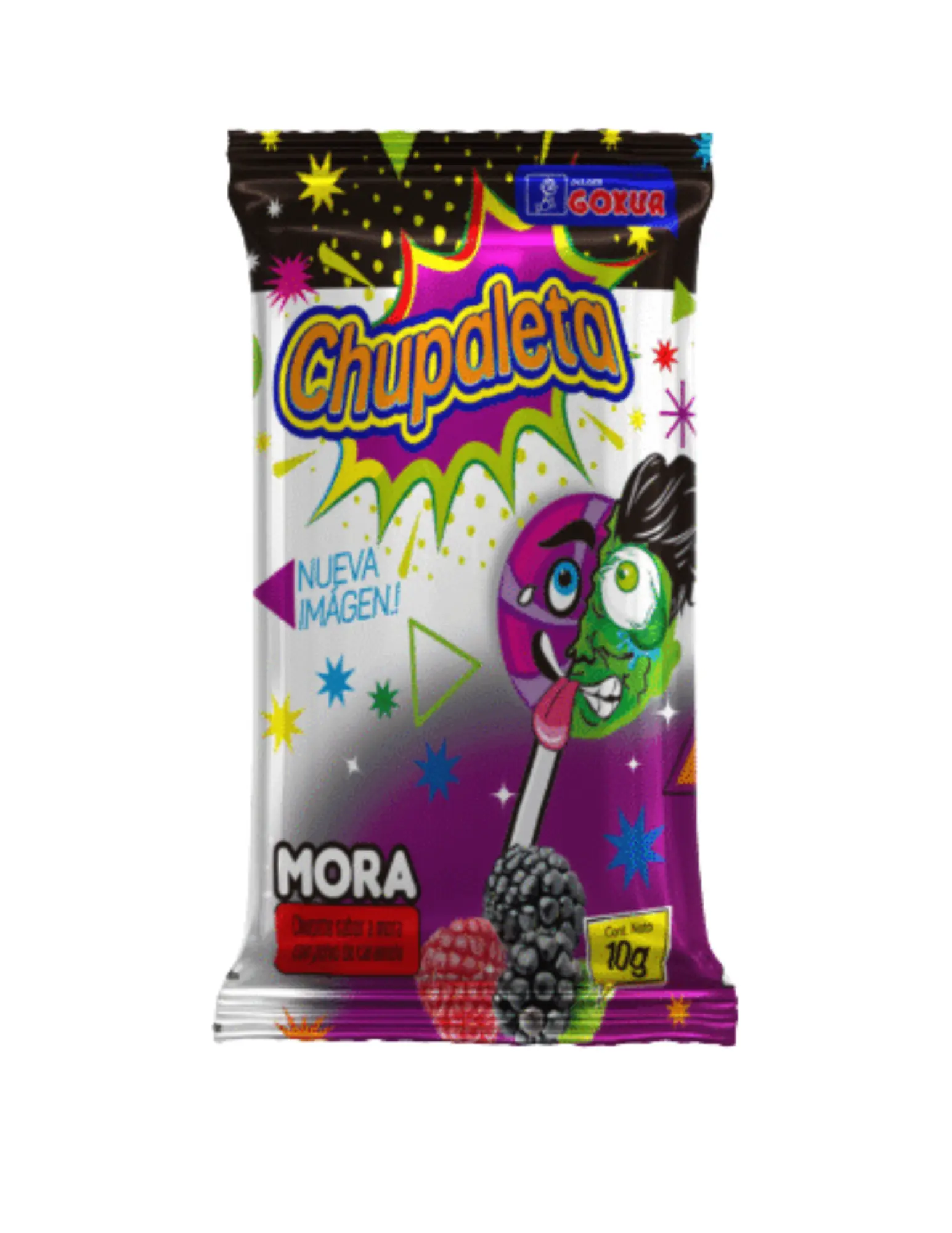 blackberry lollipop with salt - strips