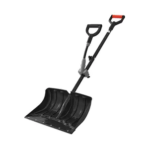 【DealsForYouDays】VEVOR Snow Shovel for Driveway,18 in Wide Plastic Snow Shovel with Assist D-shaped HandlesNon Slip GripLarge Capacity Snowplow ShovelsLightweight Snows Removal Tool for Garden Car Camping