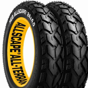 Happy Ebikes Allscape E-Bike Fat Tire Puncture-Resistant Heavy-Duty Motorcycle-Tech Reinforced Off-Road Traction 20x3 Inch Tire