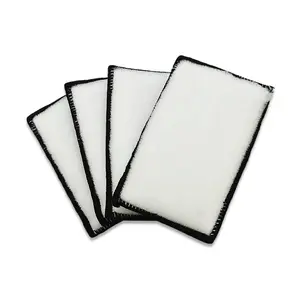4 Scrub ninja Detailing Scrubbing Pads - Black and White Rectangular Cleaning Pads for Scrubbing Needs