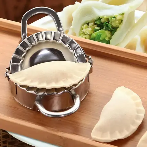 Stainless Steel Dumpling Mold, 1 Count/2 Counts Dumpling Skin Mold,  Household Kitchen Dumpling Maker for Home Dining Room Barbecue Utensils