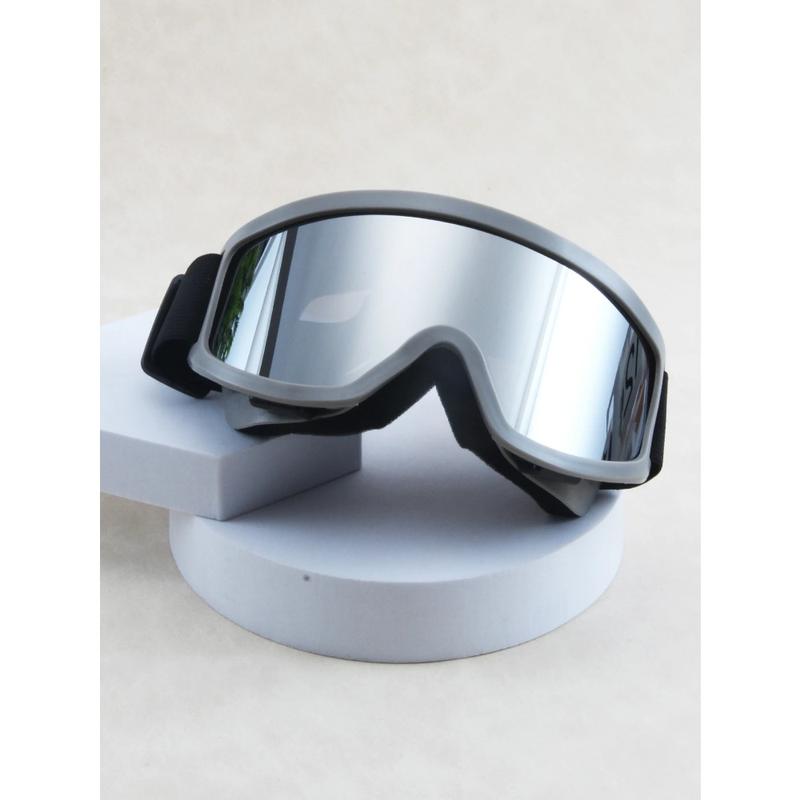 Unisex One-Piece Large-Frame Ski Goggles: Day-Night Versatile Lens, Padded Windproof Fit for Skiing/Snowboarding, High-Definition Anti-Fog Shades for Mountaineering & Winter Adventures