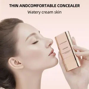 2-In-1 Concealer Foundation Hybrid Makeup Stick, Covers Blemishes & Imperfections, Portable Cosmetic Tool for Daily Use, Women's Essential Beauty Item