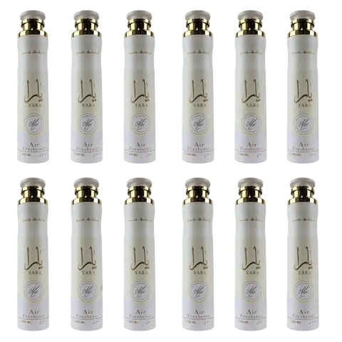 (12 Pack) Yara Moi Air Freshener Spray by Lattafa 300ml Fragrance Peach
