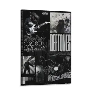 Rock Band Deftones Poster retro Canvas Art Room Aesthetic And Wall Picture Living Decor Gift（4）