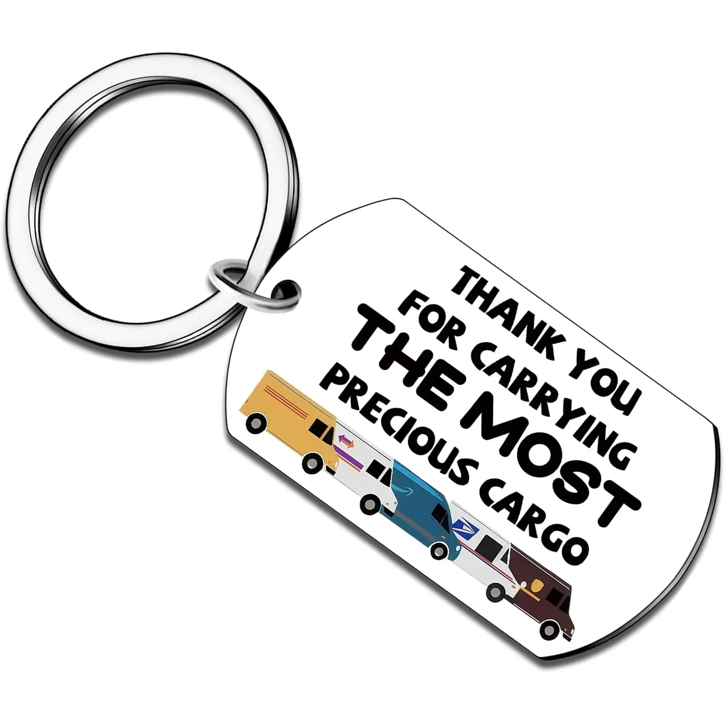 Thank My Driver Keychain Thank You Delivery Driver Accessories For Men Appreciation Gifts For Deliveryman Truck Man Christmas Basket Stuffers Gift For Husband Dad Son Friends