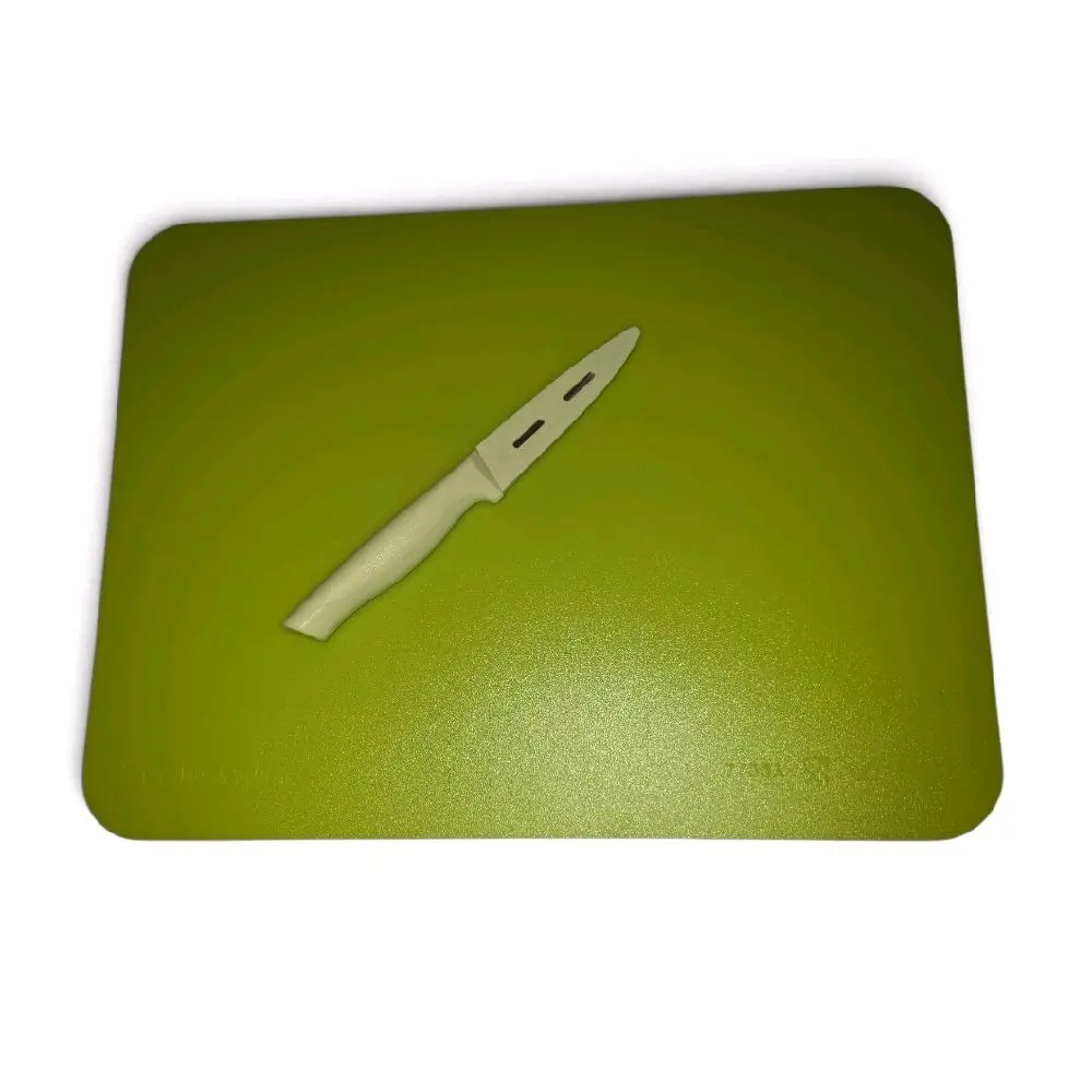Cutting Board and Knife Set Green