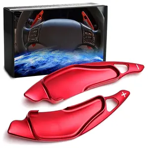 iJDMTOY JDM Sports Red Aluminum Paddle Shifter Extension Kit For Lexus 2006-2013 2nd Gen IS250 IS350 is-F