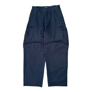 Balenciaga Baggy Cargo Pants Navy Blue Pre-Owned