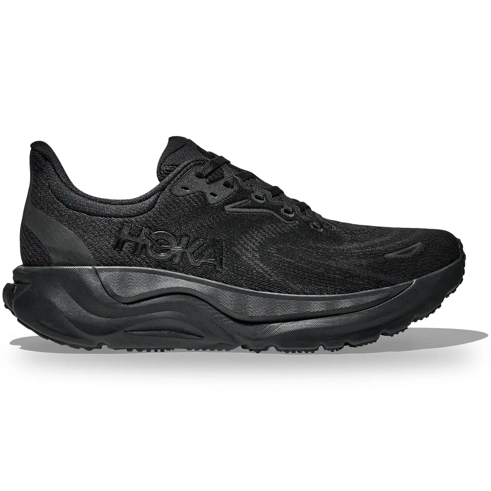 Hoka One One Arahi 8 Black Mens Running Sneaker - Authentic Original Sports Athletic Walking Hiking Trainer Comfort Cushion Round Closed Toe Shoe fashion sneaker tiktokshopspringglowup sneaker girl