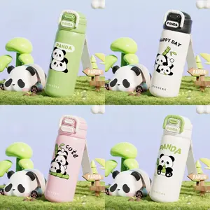Panda Insulated Cup, 316 Stainless Steel Water Bottle for Girls, Student Water Cup, Cute Panda Design, Perfect for School & Daily Use, Thermal Drinkware