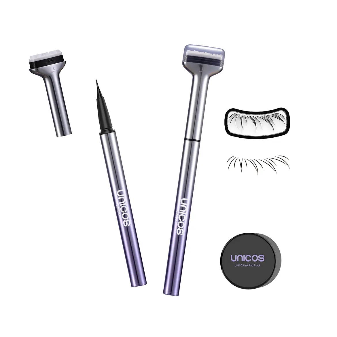 【NewGen】Unicos Lower Eyelash Stamp 2-in-1 Eye Makeup Tool with Waterproof Ink, Compact Design, Easy Application for Natural Look, Cosmetics, dealsforyouday summerwins