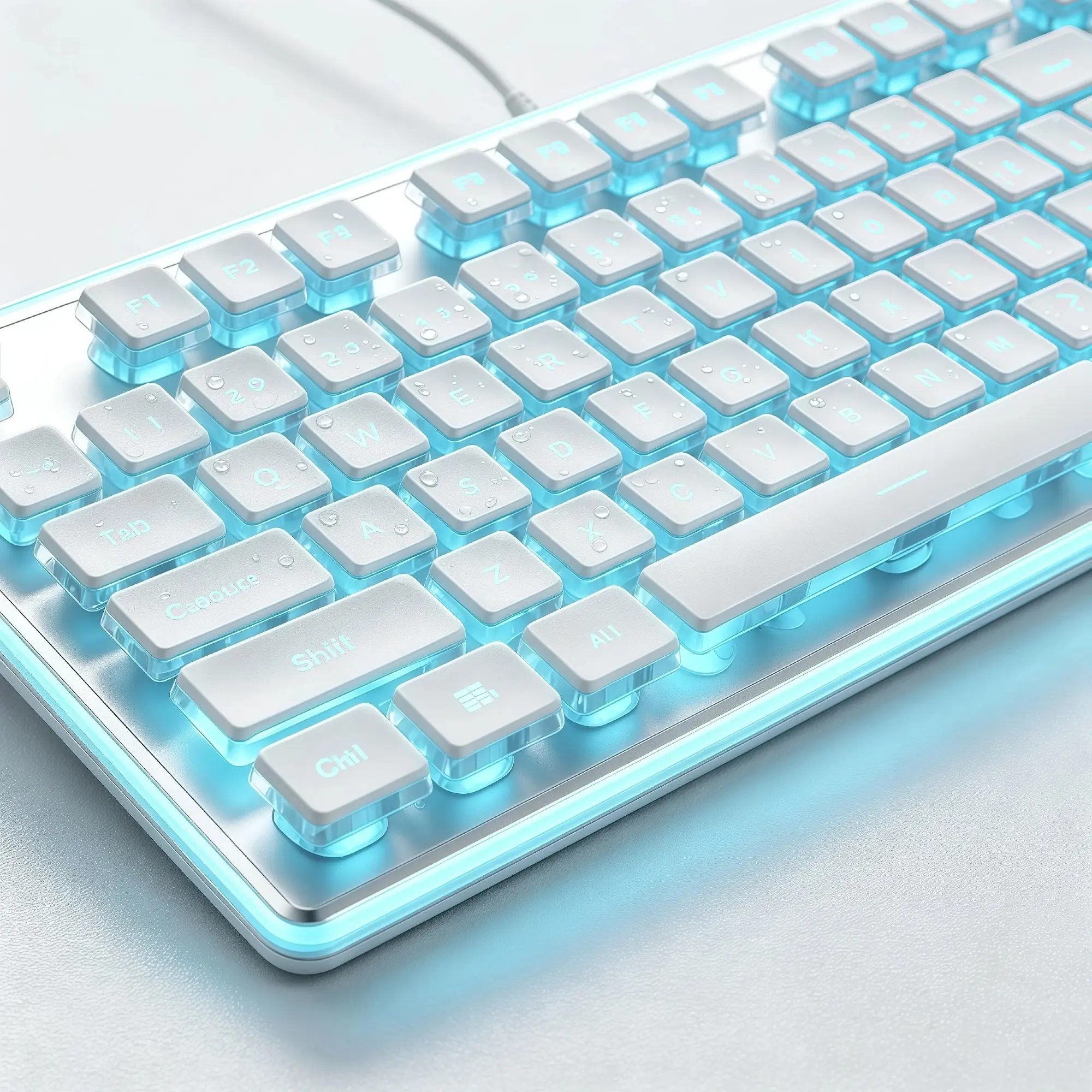 lovely Aesthetic Wired Keyboard with Pudding Keycaps, 104-Key Full Size Backlit USB Computer Keyboard with Premium Aluminum Panel, Pink & White Keyboard for Desk Setup, Home Office, Study and Laptop Workspace