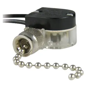 212 MAIN GSW-31 Nickel Plated Pull Chain Light Switch - Single Pole Pull Switch for Sailing and Water Sports, Outdoor Sports Accessory, Accessories