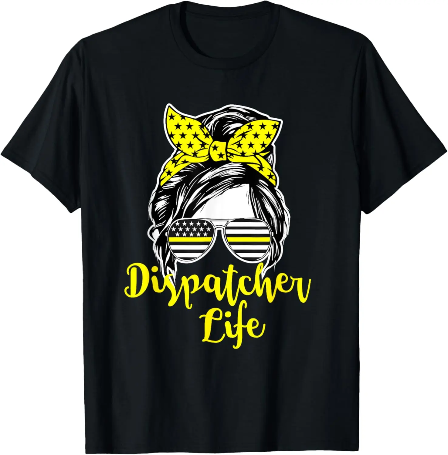 911 Dispatcher Life - Female Operator Emergency Responder Summer Casual Shortsleeve Cotton T-Shirt