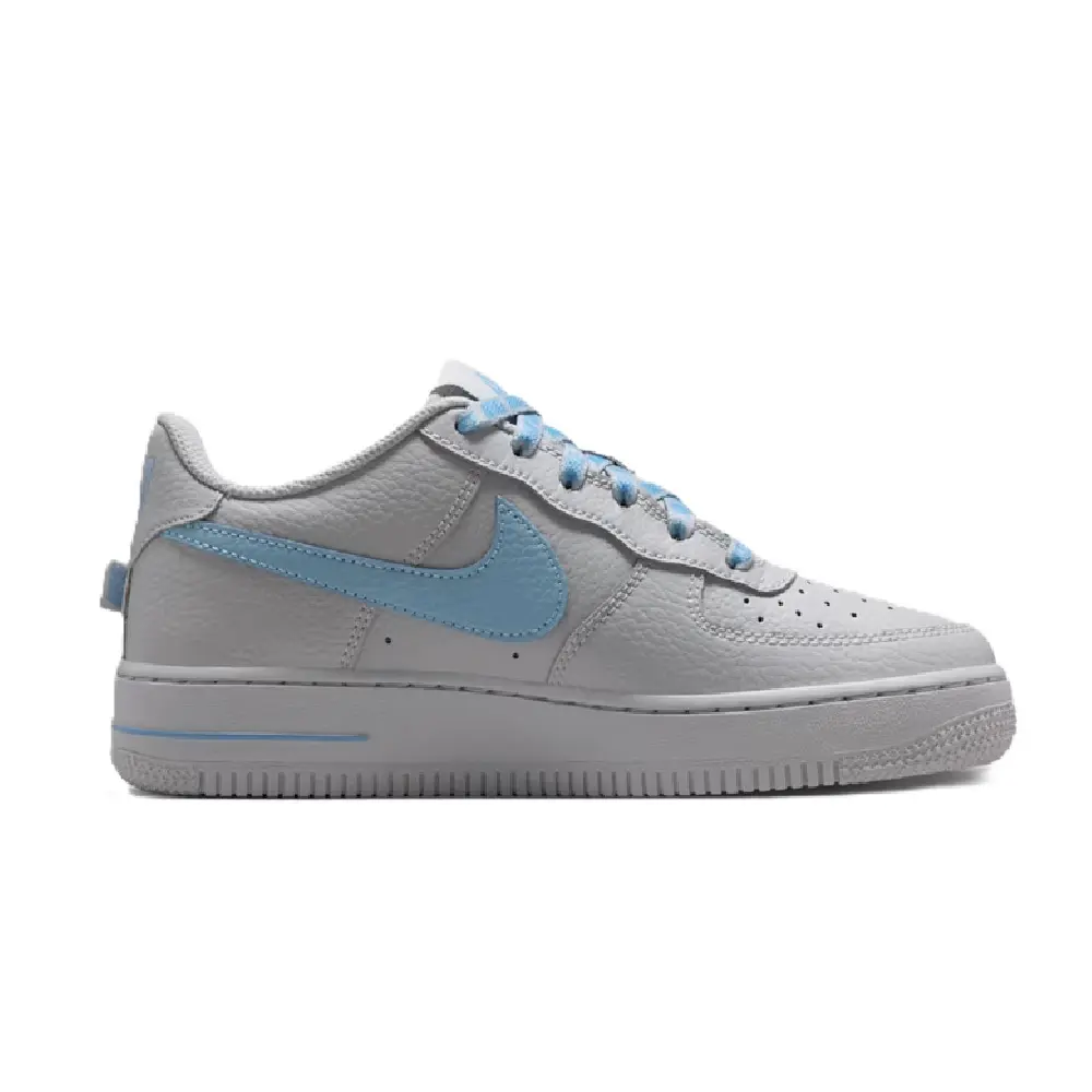 Youth Nike Air Force 1 Low Js Wolf Grey/Work Blue (IR0270 004) (GS)