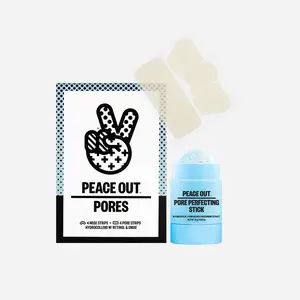 Peace Out Skincare Pores Where? Pair - Oil-Absorbing Strips & AHA Pore & Blackhead Exfoliator Multitasking Treatment Stick