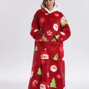 Unisex Thick Hooded Sweatshirt with Full Print, Loose Fit Casual Loungewear, Large Pockets, Comfortable Home Wear