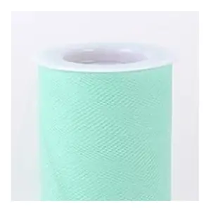 3in. Wide Mint Green Tulle Fabric - 25 Yards (01080) - Green Fabric, Wedding Tulle, Craft Tulle