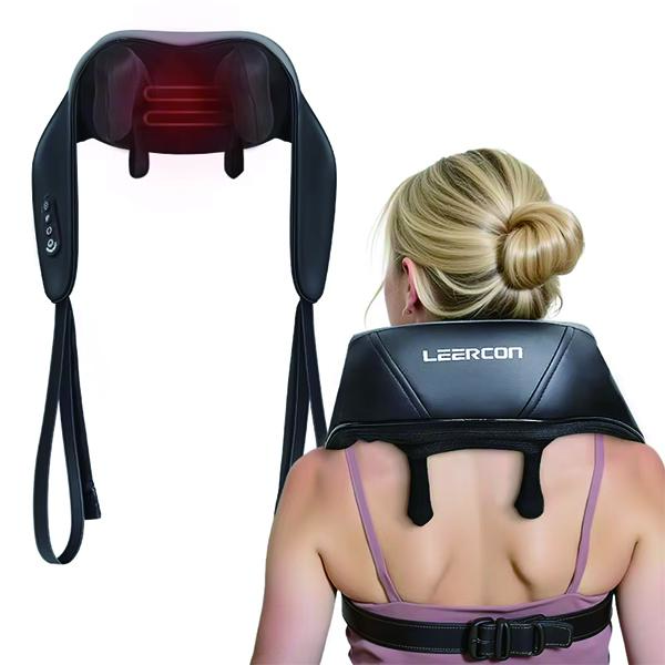 New Portable Rechargeable Massage Shawl Kneading Smart Electric Heated Shiatsu Neck and Shoulder Massager Gift For Man Woman