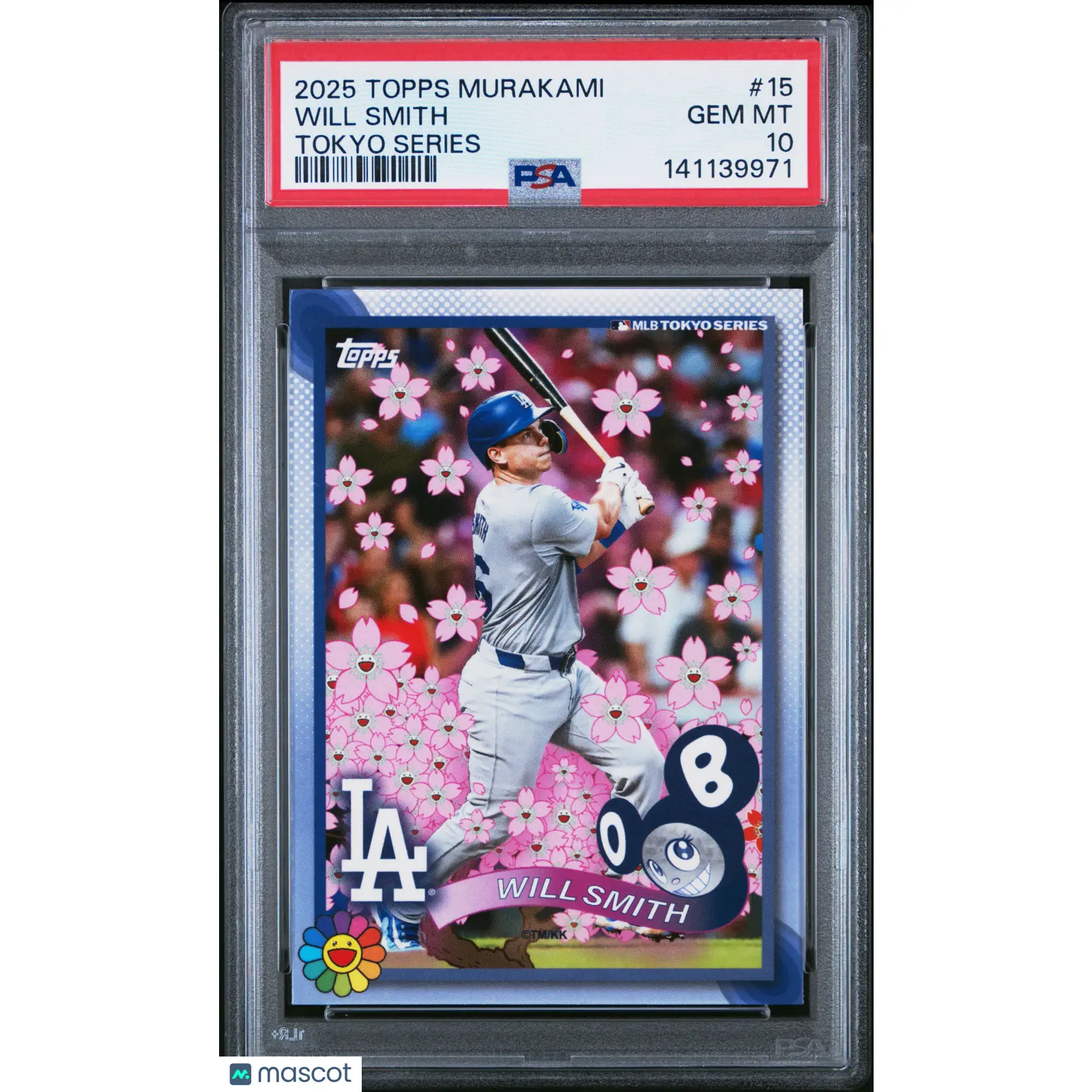 2025 Topps Takashi Murakami + MLB World Tour Tokyo Series Will Smith #15 PSA 10