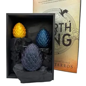 Fourth Wing Dragon Egg Book Nook Fantasy Bookshelf Decor with Tairn Sgaeyl Andarna Eggs Xaden & Violet Gift Bookish Merchandise Decorative