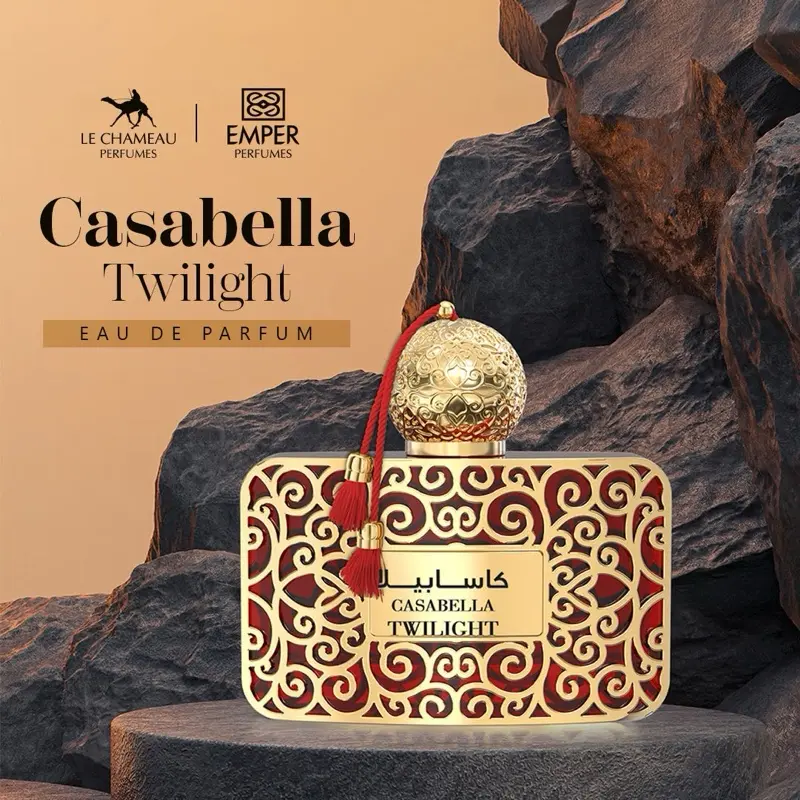 Casabella Twilight Eau de Parfum - Rich Fusion of Juicy Fruits & Florals with Earthy Woods & Leather for Mysterious & Elegant Moments