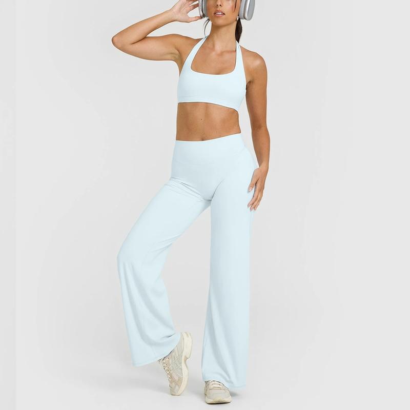 RICH BRIA Women‘s Casual Pants - High Waisted Loose-Fitting Casual Pants - Comfortable & Elastic Loose Pants with Stretchy Material - Straight Leg Hem