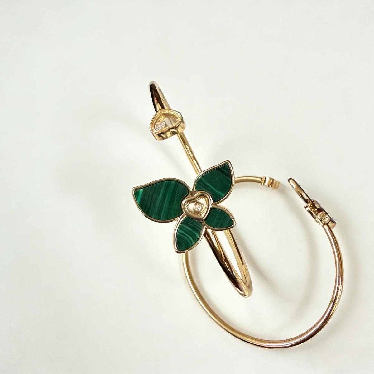 Vintage Gold Flower Cuff Bangle, Enamel Open Bracelet, Retro Jewelry for Women, Perfect Gift for Girl Friend Mom