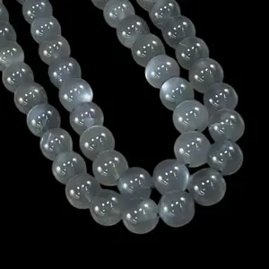 Gray Moonstone, AA Grade, Round 10mm