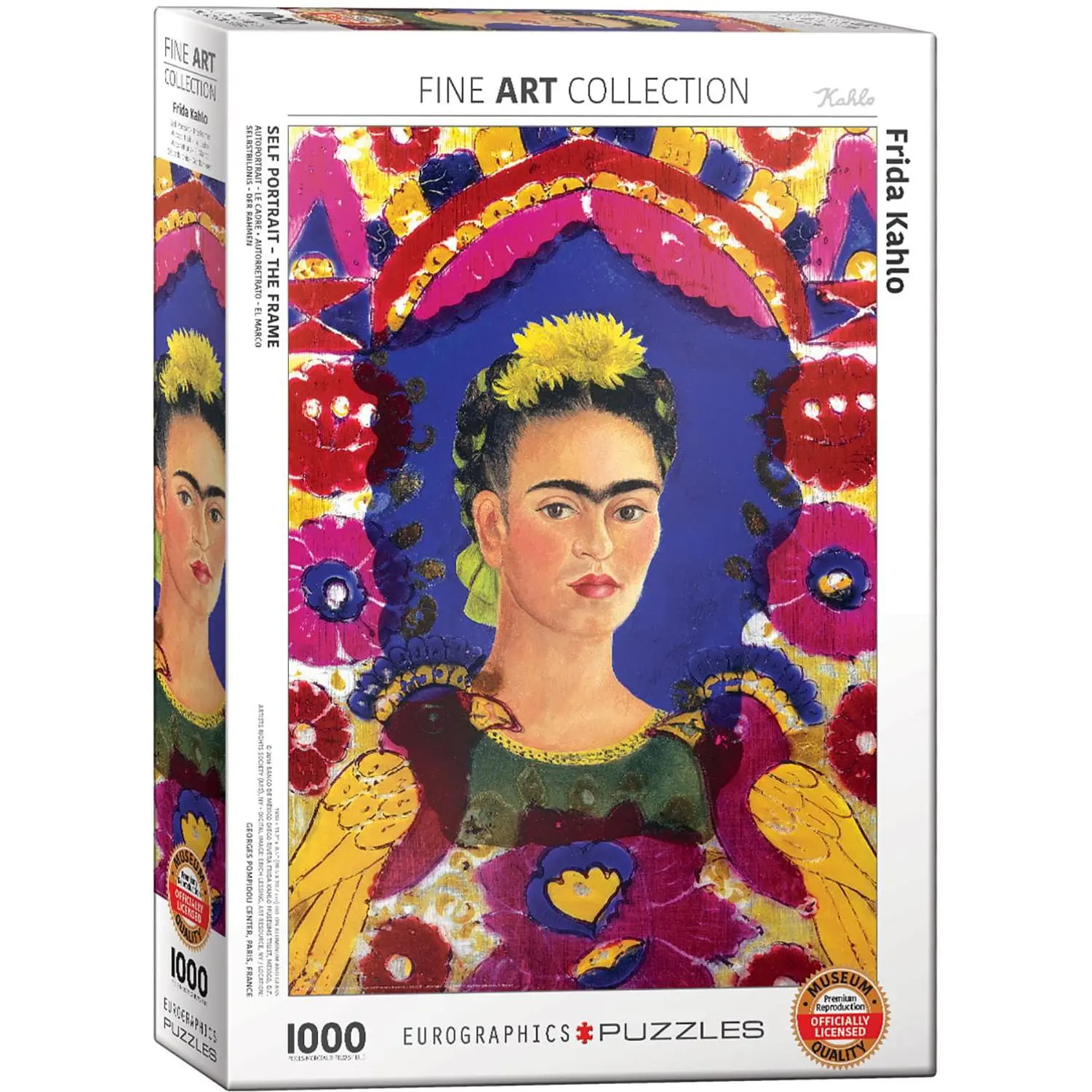 Frida Kahlo Self Portrait 1000-Piece Jigsaw Puzzle, Puzzle Art, Boredom Buster for Family Bonding, Indoor Fun & Quality Time with Kids