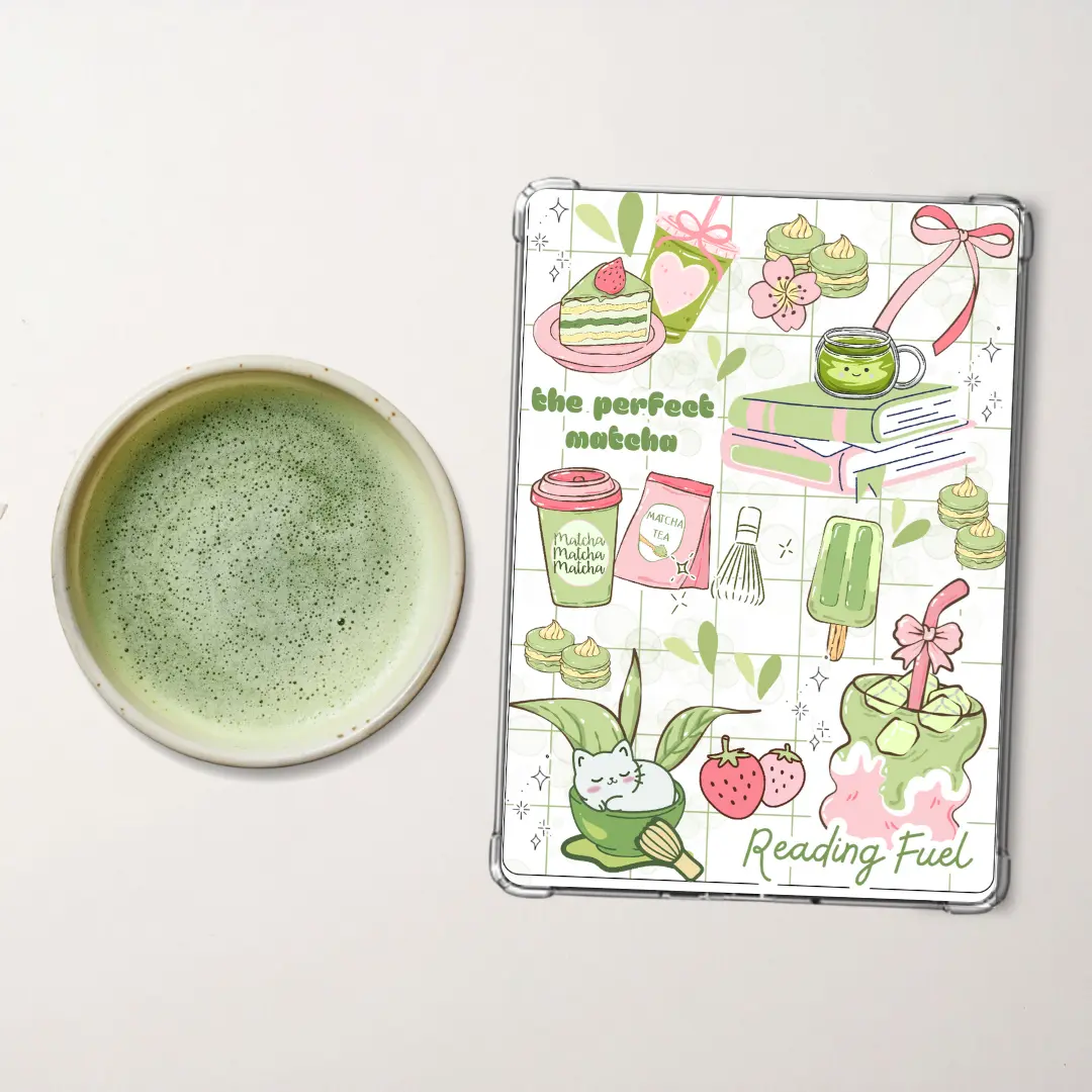 Matcha Lovers Kindle or Kobo Clear Case Insert