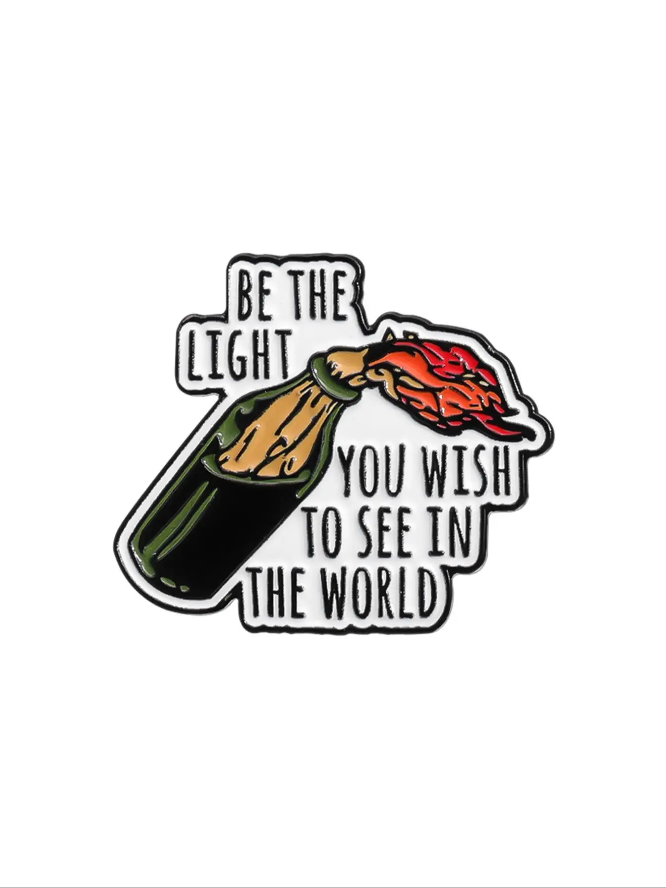 2024 New Style Letter Pattern Brooch, Enamel Pin Suitable for Backpacks, Jeans, Scarves, Hats Decoration, Trendy All-match & Exquisite Brooch for Birt