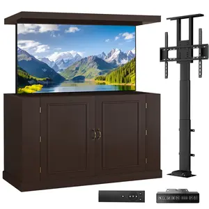 AHB Motorized Lift TV Stand - 32-50" Modern TV Stand with Hidden Storage, End-of-Bed Console, Living Room Entertainment Center, Apartment Stuff