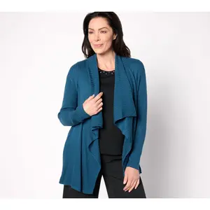 BEAUTIFUL by Lawrence Zarian The Kelly Regular Draped Cardigan