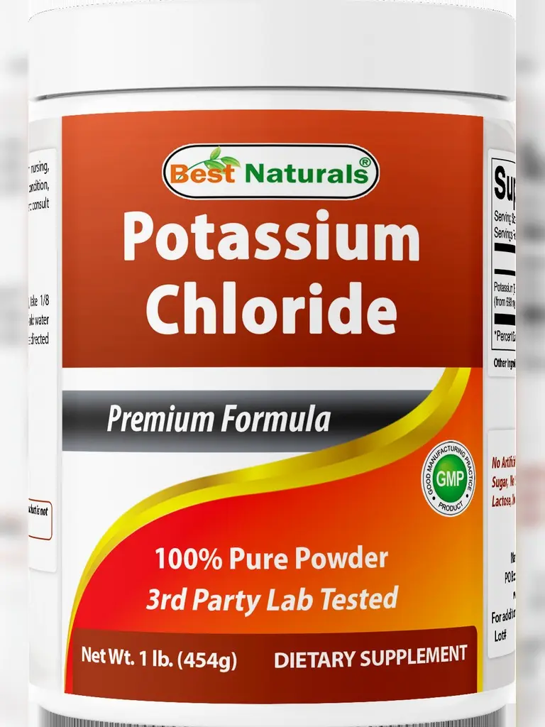 Best Naturals Potassium Chloride Pure Powder 1 Pound Best Naturals Potassium Chloride Pure Powder 1 Pound