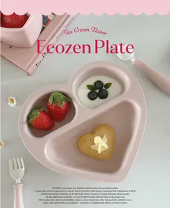 Little Heart 3-Section Plate