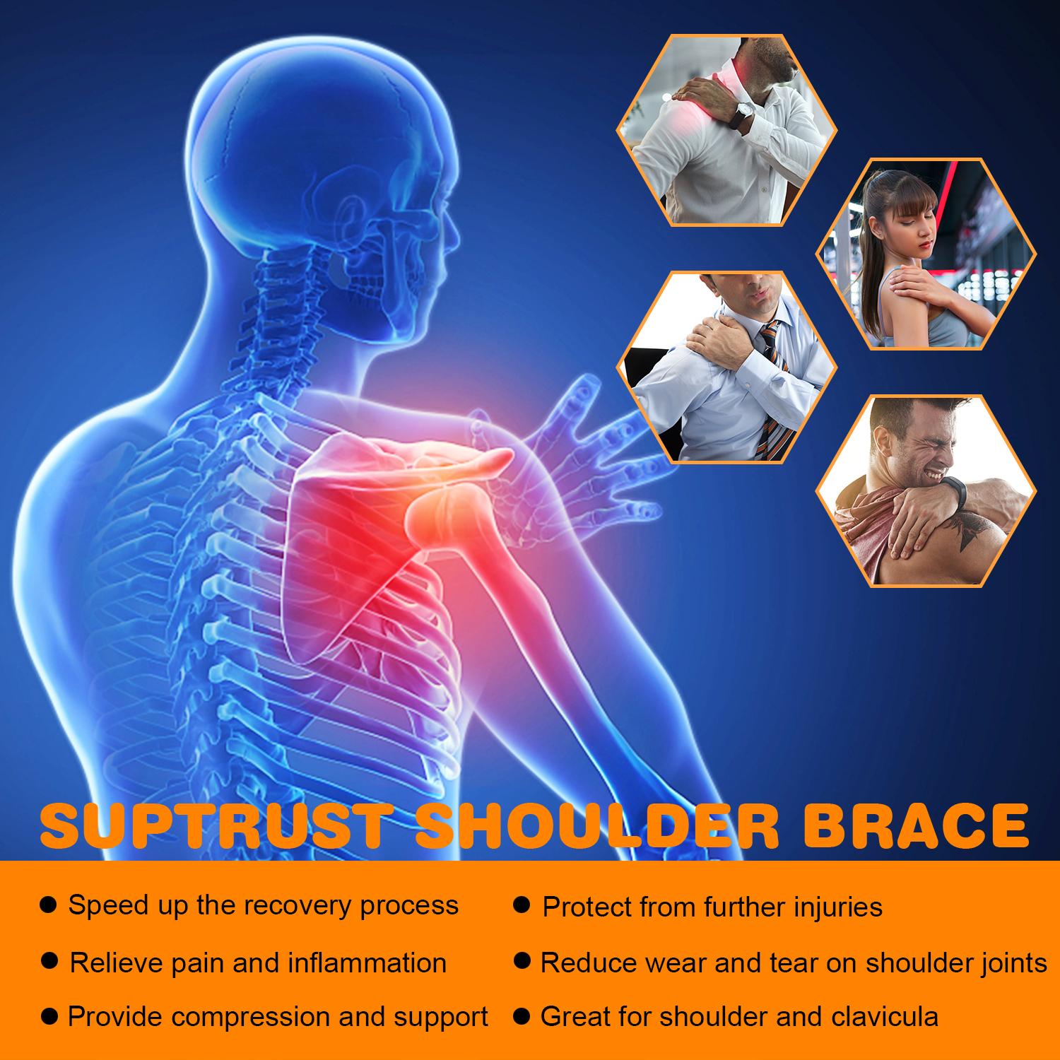 Adjustable Heated Shoulder Support,3 Heat Levels,Breathable Neoprene,Comfortable Fit,Adjustable Strap,Pain Relief,for Shoulder Injuries,Soreness,Frozen Shoulder and Recovery Adjustable Heated Shoulder Support,3 Heat Levels,Breathable Neoprene,Comfortable Fit,Adjustable Strap,Pain Relief,for Shoulder Injuries,Soreness,Frozen Shoulder and Recovery