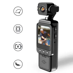 1080P Streaming Camera, USB Rechargeable 360° Rotating Camera, Video Blog Anti Shake Action Camera, Handheld Camera, Wireless Vlog Camera, Camera Recorder, Video Recording Equipment, Premium Portable Camcorder