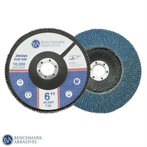 6" x 7/8" T29 High Density Zirconia Flap Disc - 1 Piece