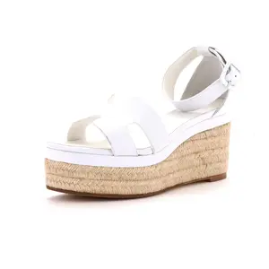 Pre-owned Hermes Women's Elda Wedge Espadrilles Leather by Rebag