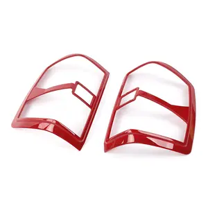 Red Side Rear Taillight Trim Cover for 2014-2018 Chevy Silverado Car Exterior Accessories High-Quality UV Resistant Polyurethane Coating Easy Installation