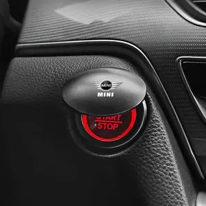 Hot-selling car accessories: vehicle start decorative cover, one-key start button cover, car engine start-stop button cover, car supplies, suitable for BMW Mini Cooper R56 R50 R53 F56 R60 2011 2012 2013 2018 2019 JCW CLUBMAN COUNTRYMAN CLUBVAN